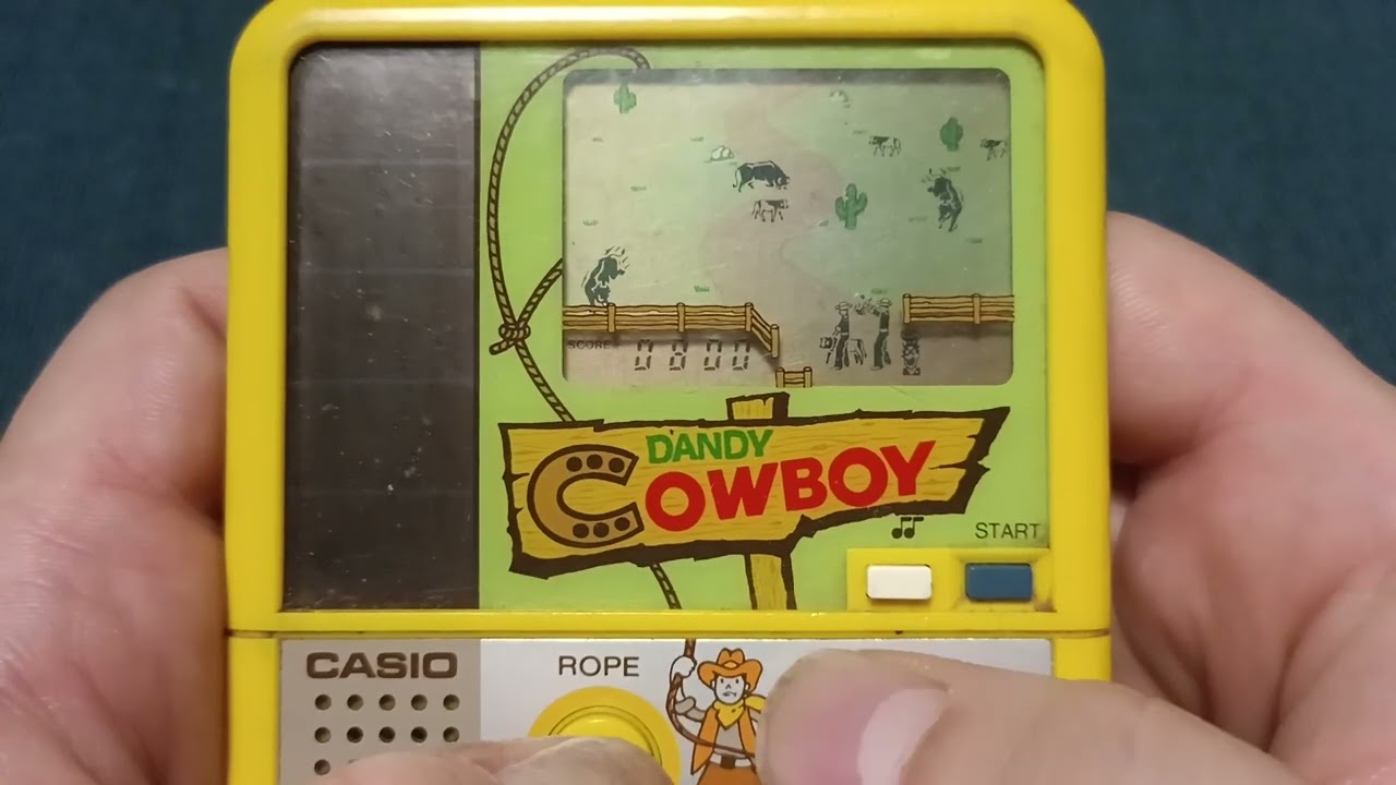 Dandy Cowboy Vintage handheld electronic game from CASIO - MODEL