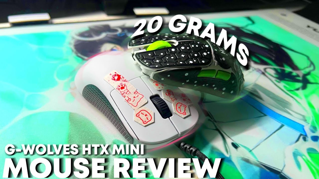 G-Wolves HTX Mini 8K Mouse Unboxing + Review & Gameplay (Lightest
