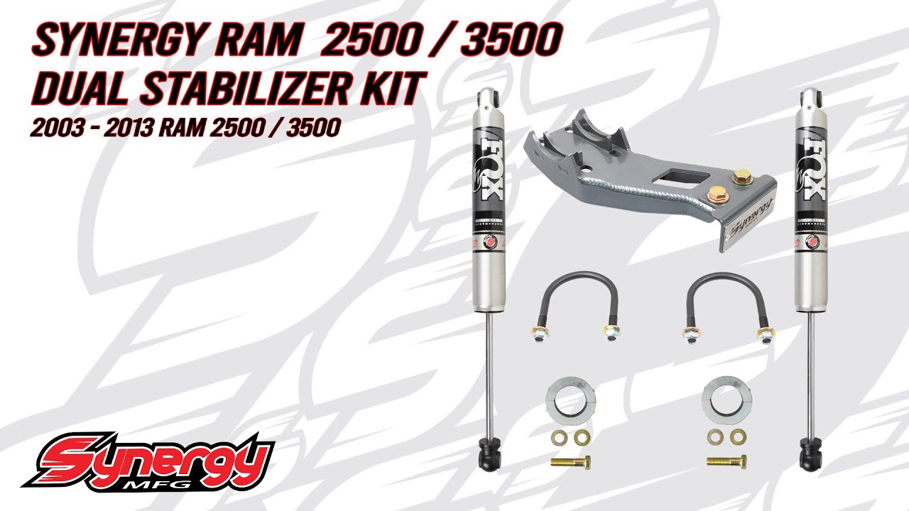Synergy 2003-2013 Ram 2500 / 3500 Dual Steering Stabilizer Kit