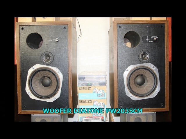 オーディオ試聴動画 Diatone P-610B 初期型8Ω Sansui格子柄小型箱