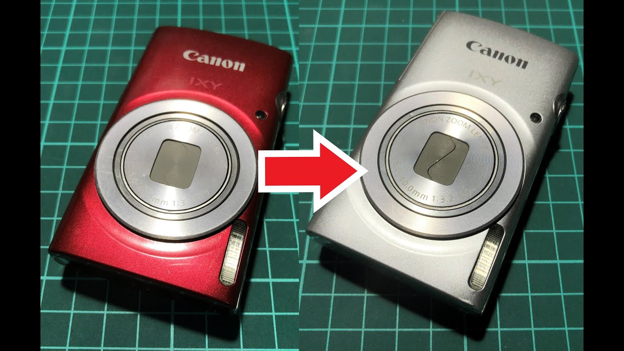 ジャンクカメラ分解・清掃】レンズ内清掃、外装交換 Canon IXY200