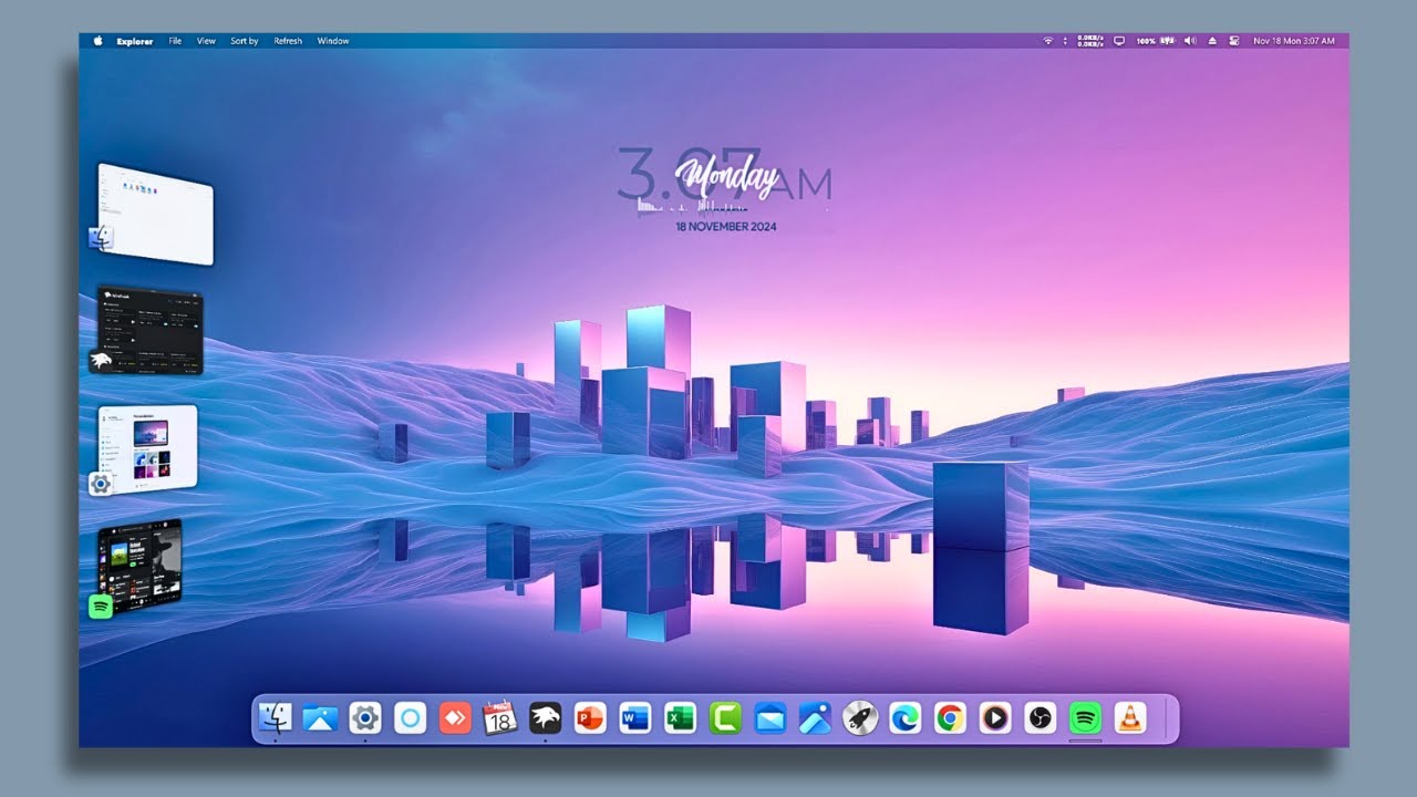 Windows 11 Desktop With A Little Touch Of macOS - YouTube