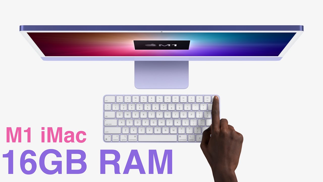 Purple M1 iMac with 16GB RAM upgrade - YouTube