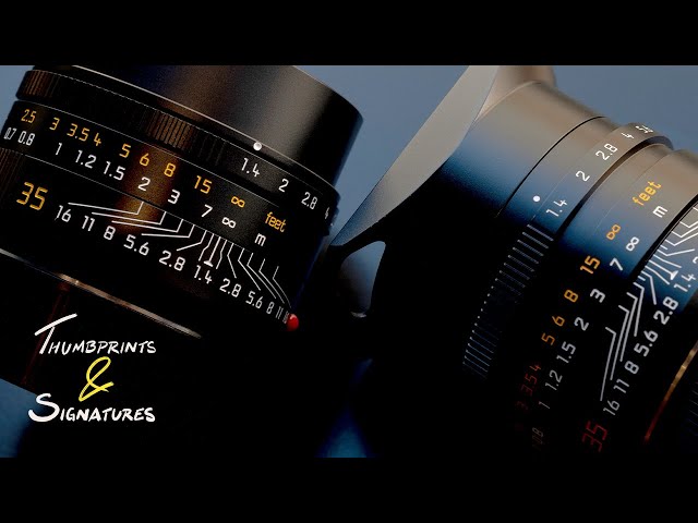 Leica 35mm f1.4 Summilux-M ASPH FLE : Thumbprints & Signatures