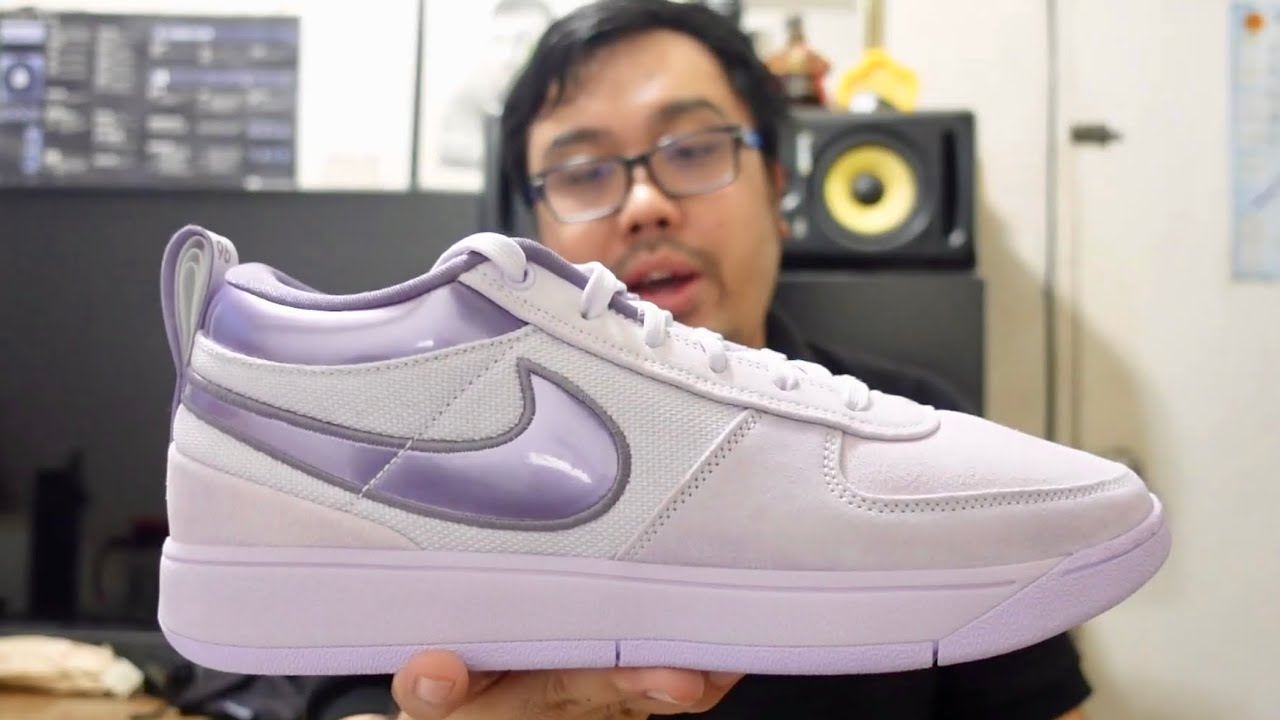 NIKE BOOK 1 BARELY GRAPE | LILAC BLOOM | UNBOXING | REVIEW - YouTube