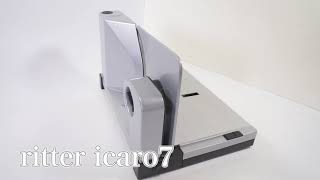 電動スライサー icaro7 ドイツ'ritter'社 - YouTube