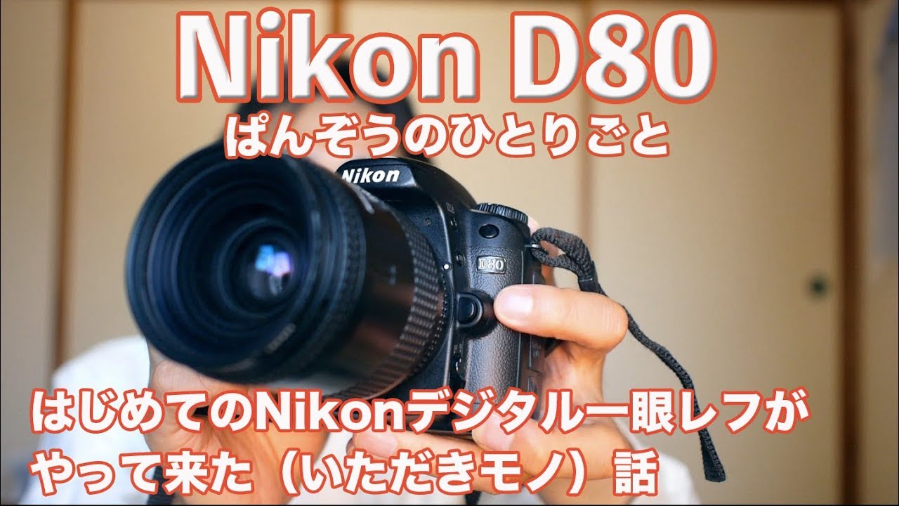 はじめてのNikonデジタル一眼レフ Nikon D80(頂きモノ)が(キヤノン