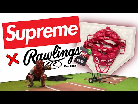 USING THE RAREST CATCHERS MASK?! - SUPREME X RAWLINGS - YouTube