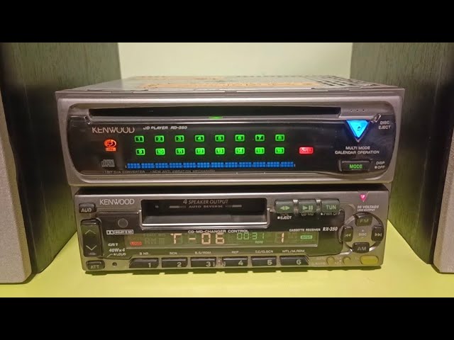Магнитола Kenwood RX-350 + Kenwood RD-350 // Old school car audio