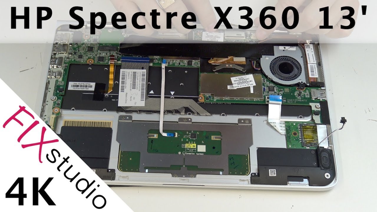 HP Spectre x360 13' - disassemble [4K] - YouTube