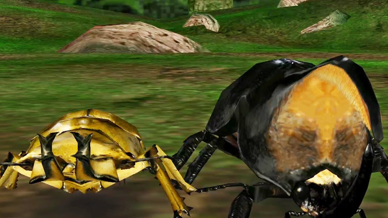 アーケード] 甲虫王者ムシキング - オウゴンオニクワガタ X サタン