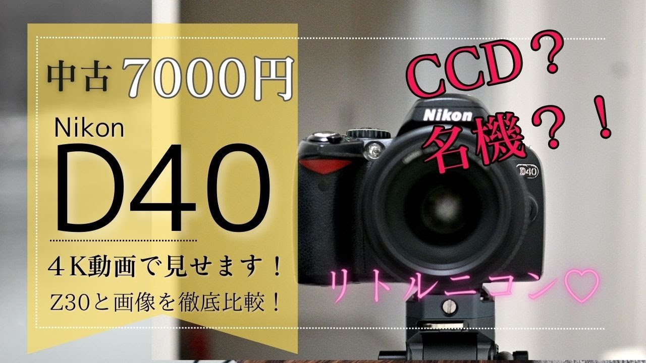 Nikon D40のレビュー！CCDセンサーを搭載した名機？リトルニコンを紹介