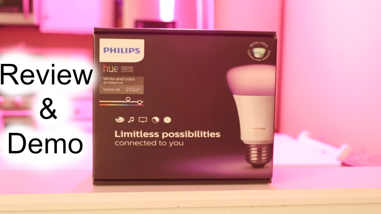 Review Demo Philips 464479 White and Color Ambiance A19 Starter