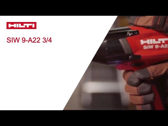 製品紹介】HILTI 日本ヒルティ 充電式インパクトレンチ SIW 9-A22 3/4