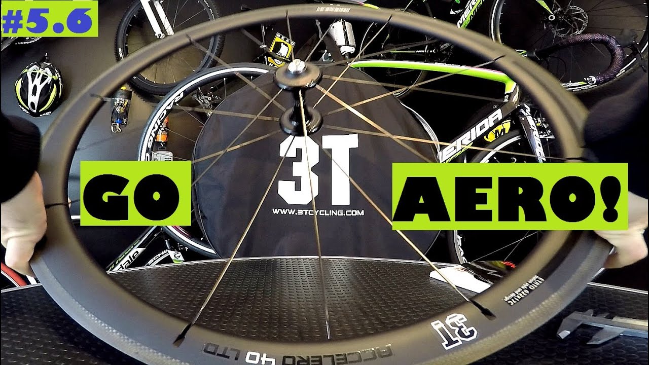 3T Accelero 40 LTD full carbon wheel. Aero wheelset for road bike