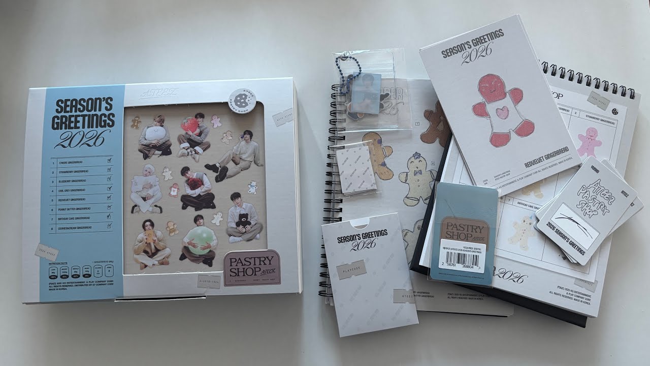 Hello 2026! Ateez 2026 Seasons Greetings Unboxing (+ Yes24 POB