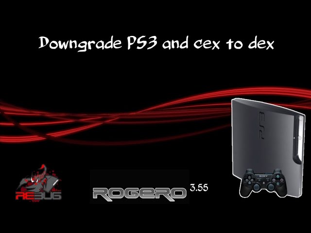 PS3 Downgrade 3.55 + CEX to DEX (CFW) Converter - YouTube