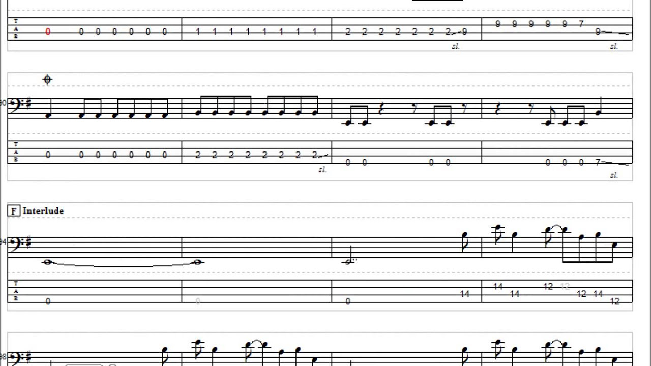 桜高軽音部 Don't say lazy ベースTAB譜 - YouTube