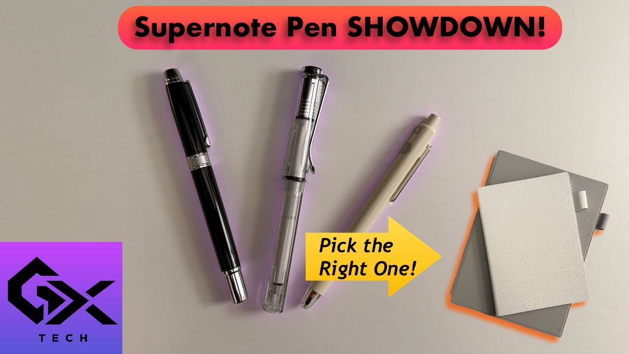 Which Supernote Pen is Best? LAMY Vista, Push-Up, or Heart of