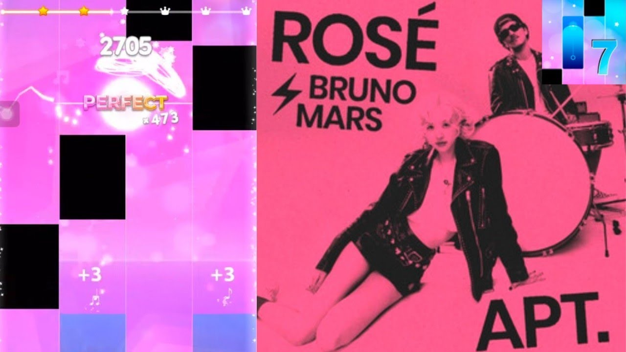 ROSÉ & Bruno Mars - APT. in Piano Tiles 7 | Piano Tiles Game - YouTube