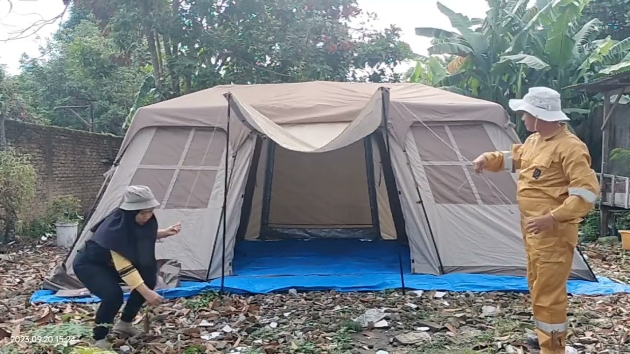 Village17.0 ワンタッチ テント」の収納方法 | ネイチャーハイク - YouTube