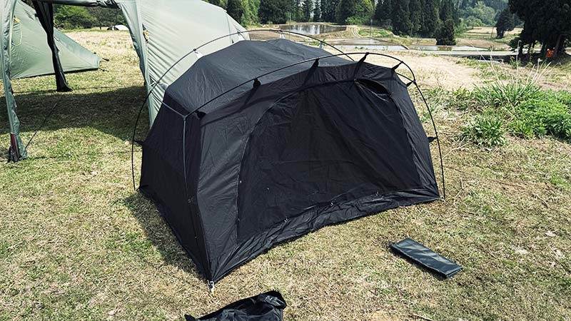 3F UL GEARのTC素材カンガルー用インナーテントが2人用に最適すぎた