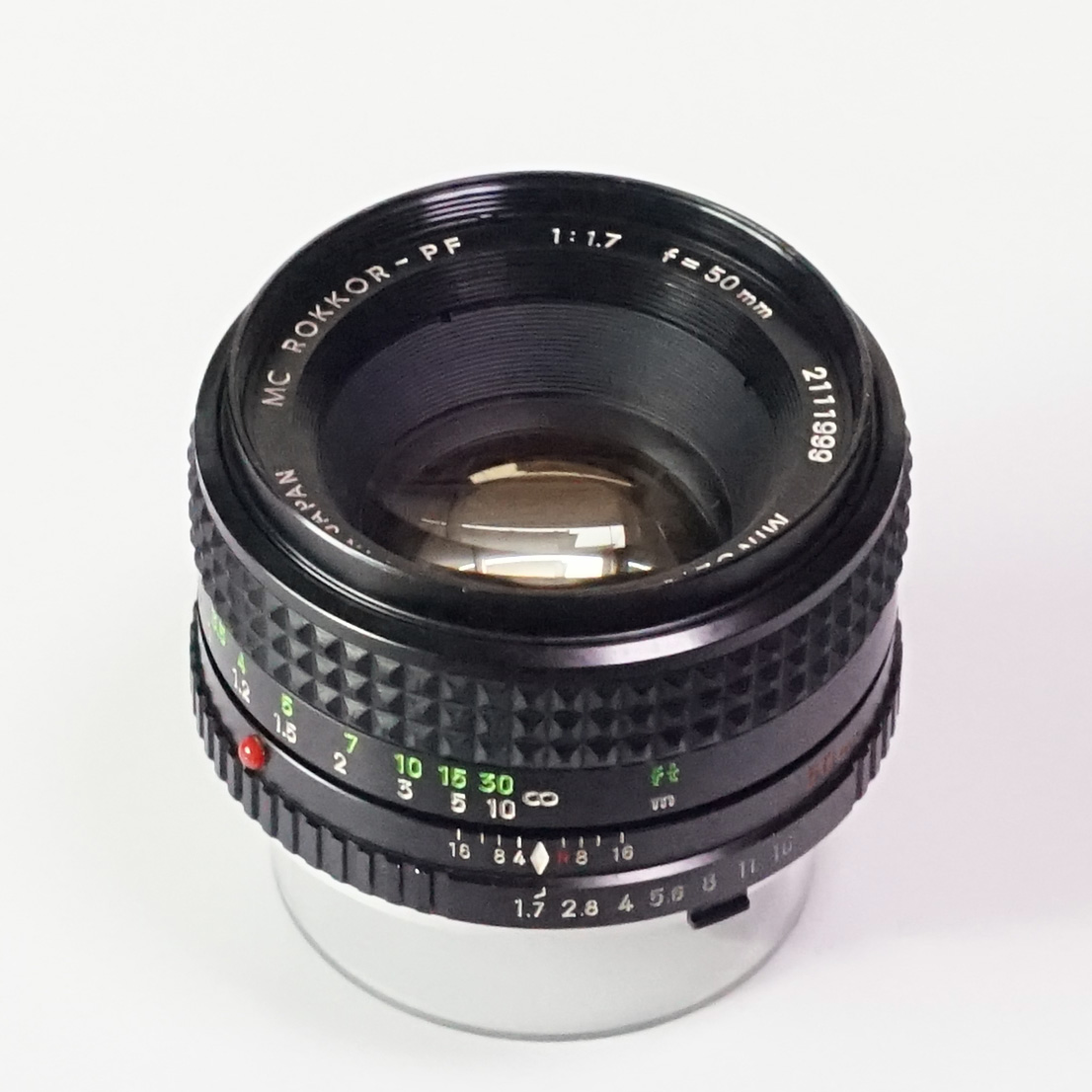 MINOLTA MC ROKKOR-PF 50mm F1.7 ¥3,800（中古 SRマウント オールド