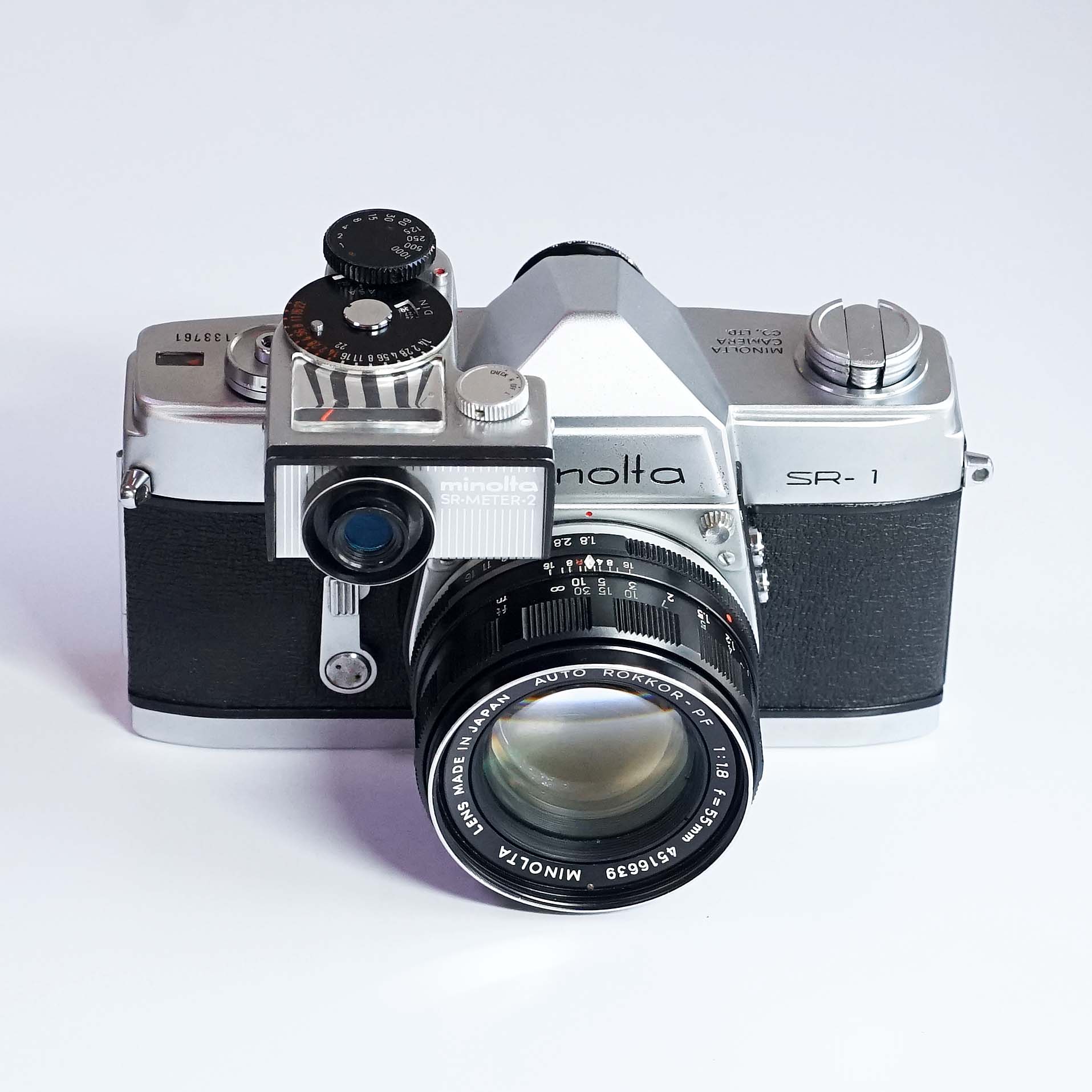 売り切れ MINOLTA SR-1 SR・METER・2付き（中古 フィルムカメラ 35mm