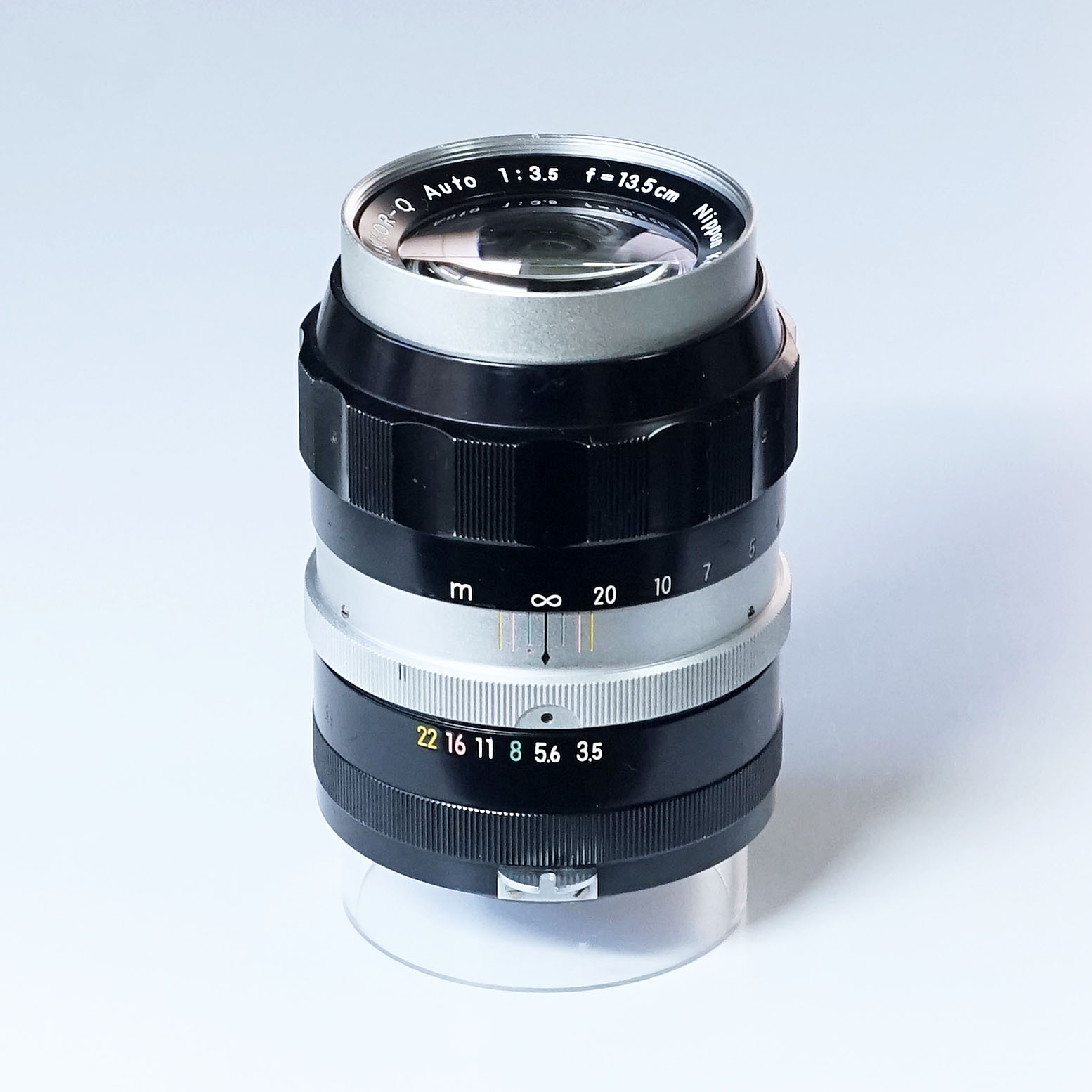 売り切れ NIKON NIKKOR-Q Auto 13.5cm F3.5（中古 Fマウント オールド
