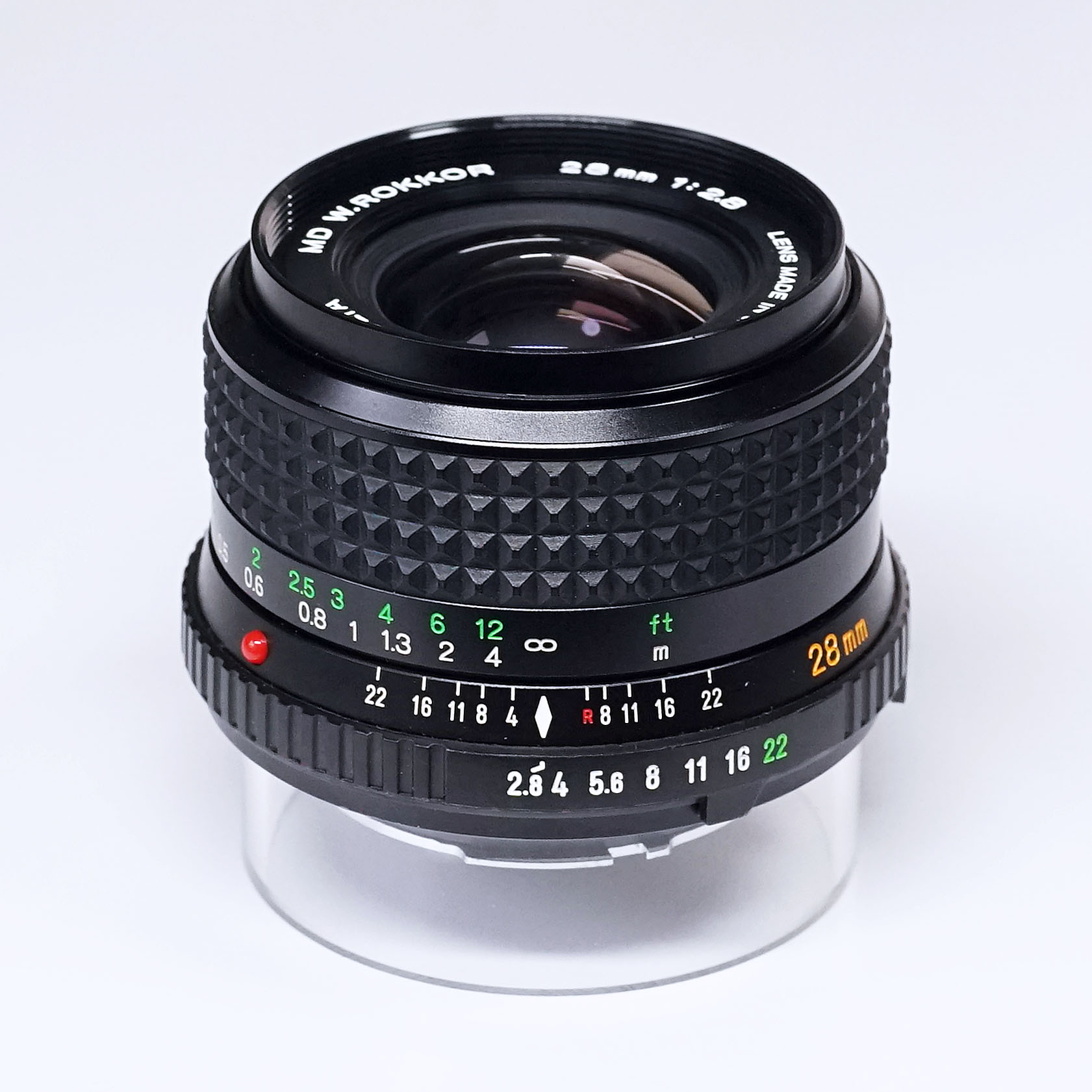 売り切れ MINOLTA MD W.ROKKOR 28mm F2.8（中古 SRマウント オールド