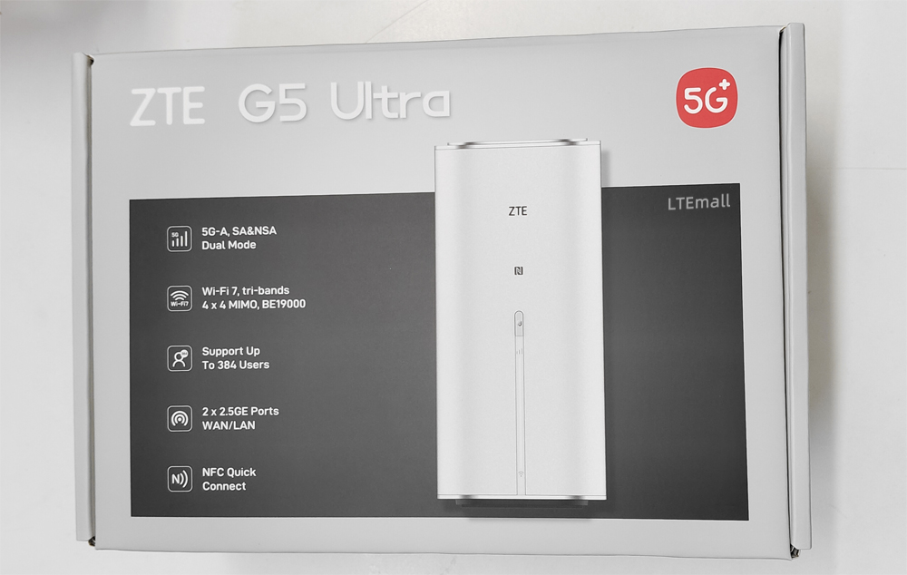 ZTE G5 Ultra 5G Router AI 5G FWA WiFi 7 New Product MC8531 - LTEmall
