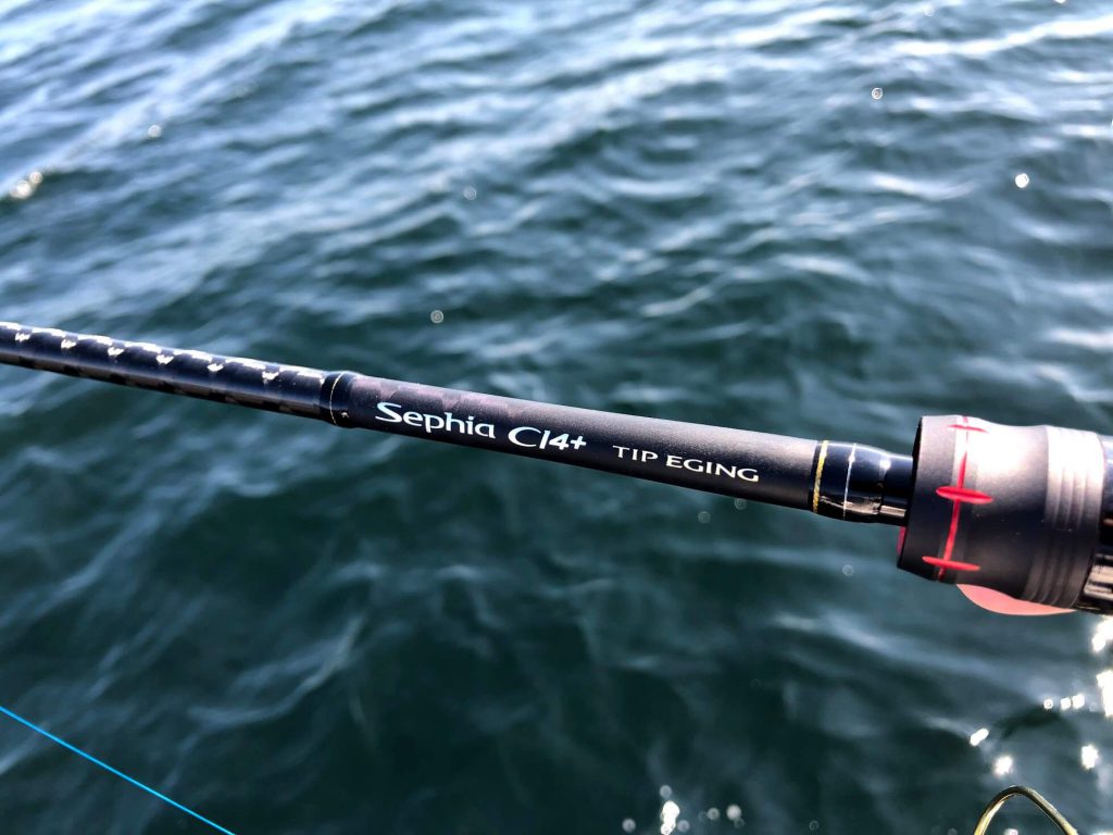 シマノ セフィア CI4+ ティップエギング S68ML-S インプレ。ピタッと