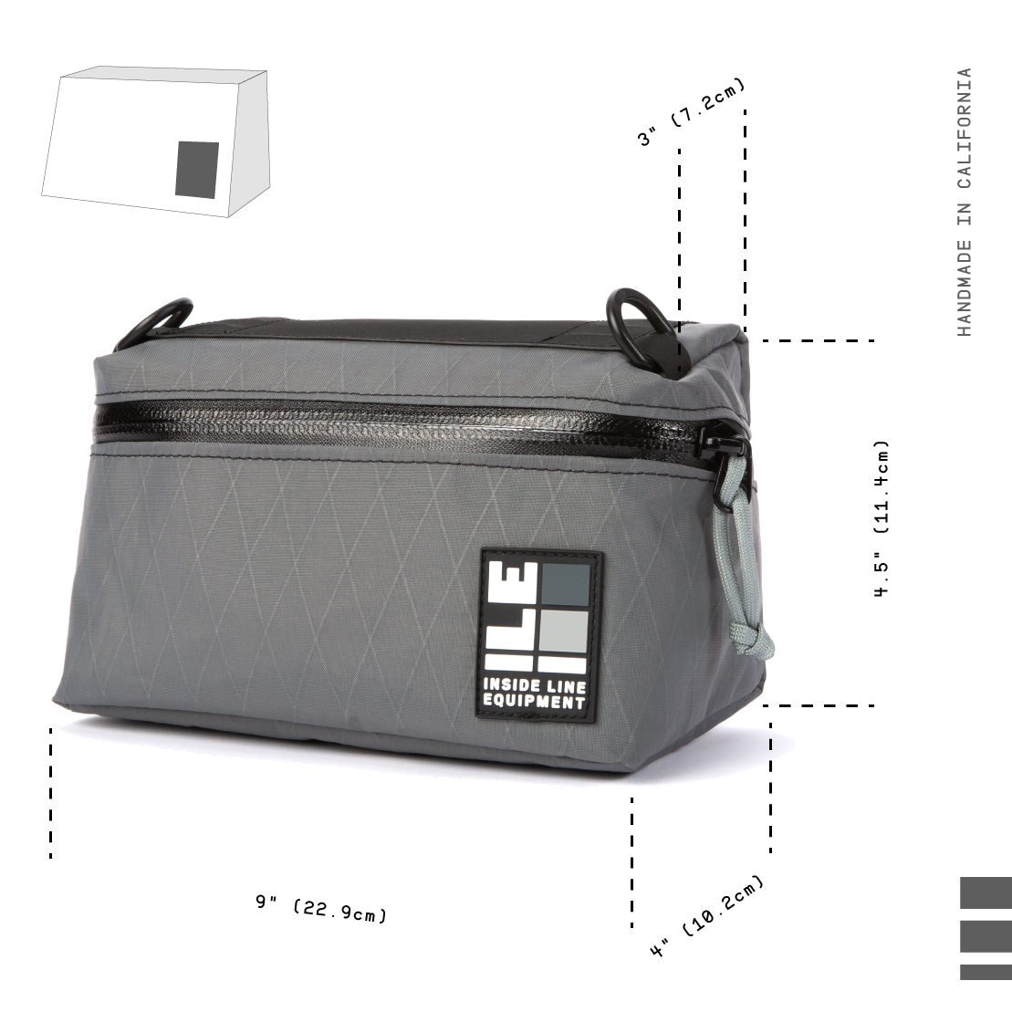 Pilot Bar Bag | Handlebar Bag – INSIDE LINE EQUIPMENT