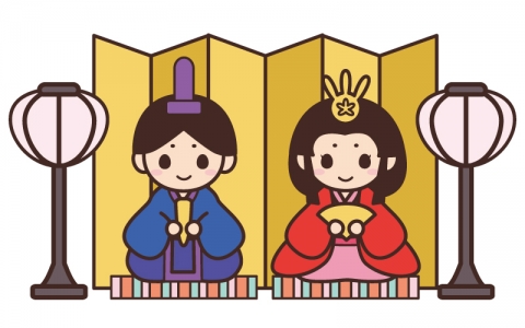 ひな祭りに！おだいりさまとおひなさまのイラスト - 無料イラストのIMT