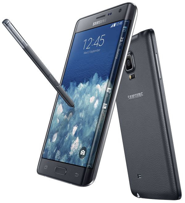 Samsung、曲面ディスプレイが側面まで覆うスマホ「Galaxy Note Edge