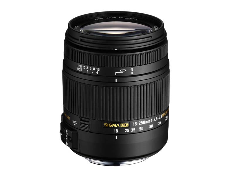 シグマ、470グラムの高倍率ズームレンズ「SIGMA 18-250mm F3.5-6.3 DC