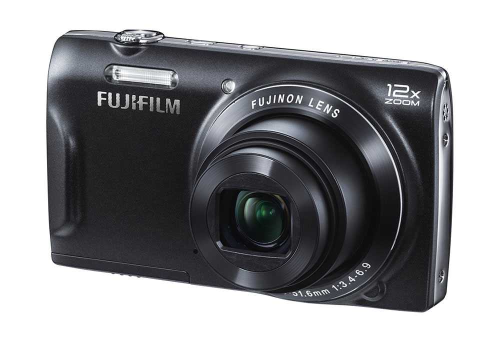 富士フイルム、12倍ズーム搭載の薄型エントリー「FinePix T500
