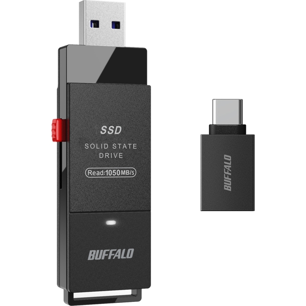 バッファロー USB3.2（Gen2）対応 TV録画 スティックSSD 1.0TB