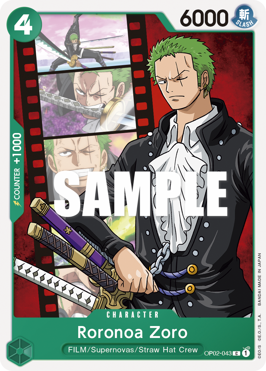 OPTCG | Products | [OP02-043] Roronoa Zoro