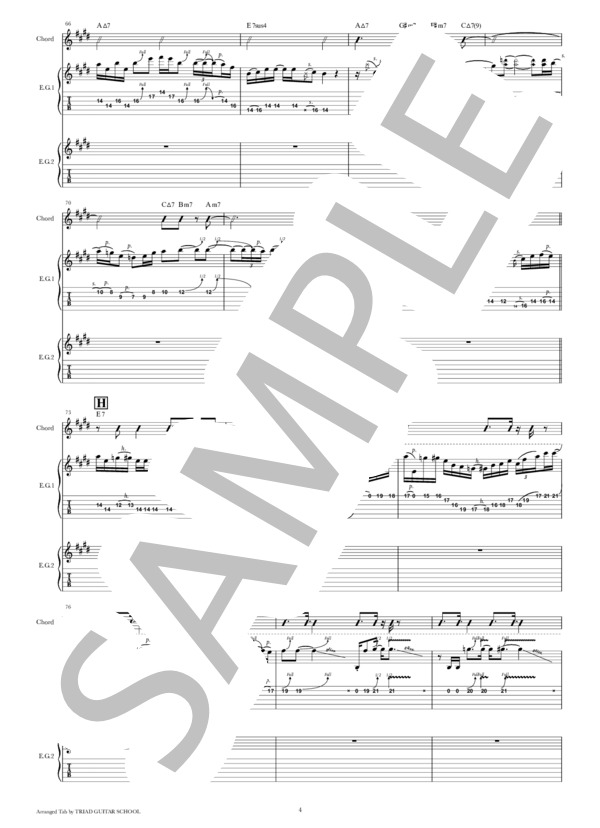 楽譜】NITE CRAWLER / ギタースコア TAB譜 / ラリー・カールトン