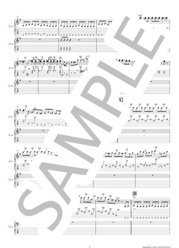 楽譜】INTO THE ARENA / ギタースコア TAB譜 / MICHAEL SCHENKER GROUP