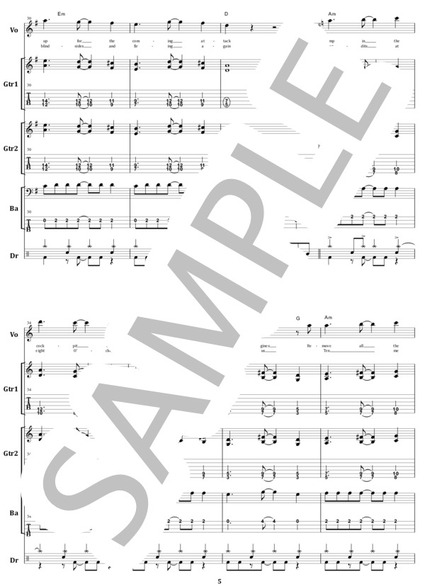 楽譜】IRON MAIDEN / ACES HIGH バンド・スコア from68 / IRON MAIDEN