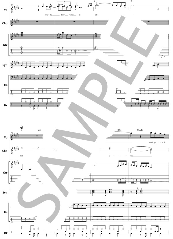 楽譜】ALCATRAZZ / ISLAND IN THE SUN バンド・スコア 楽譜