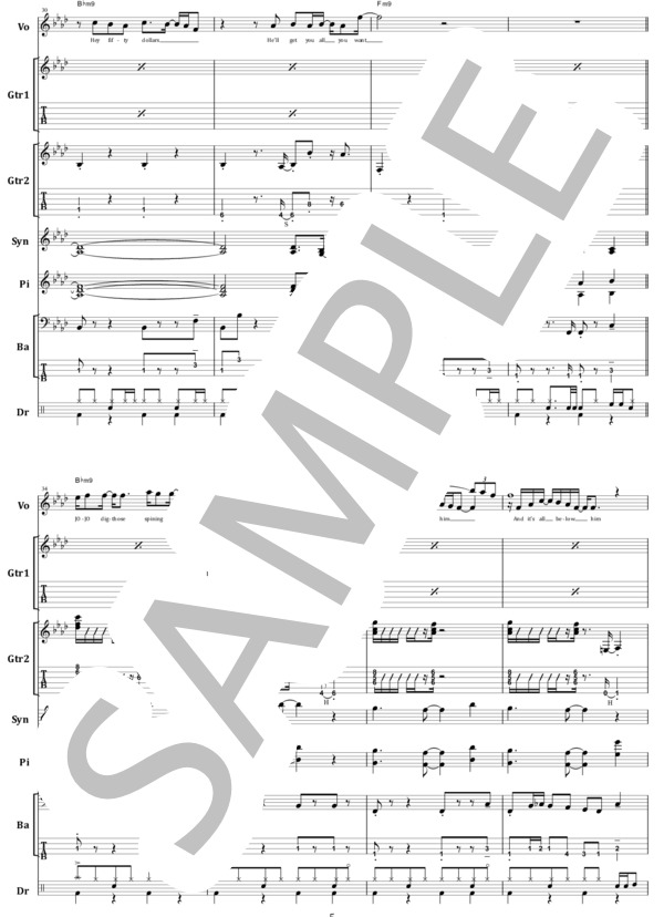 楽譜】ボズ・スキャッグス / JOJO バンド・スコア from68 / Boz Scaggs