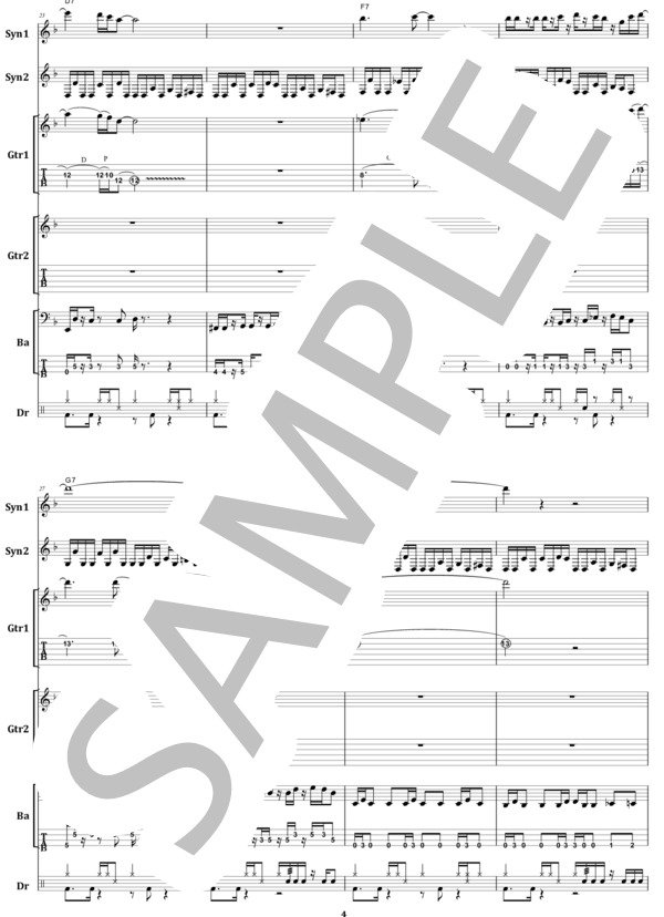 楽譜】ジェフ・ベック / スターサイクル バンド・スコア from68