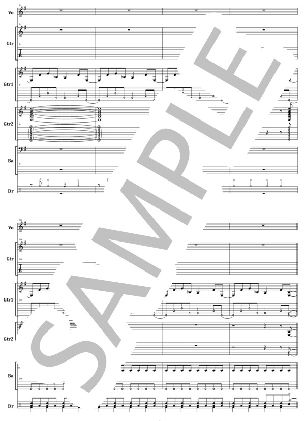 楽譜】METALLICA / ENTER SANDMAN バンド・スコア 楽譜 / METALLICA