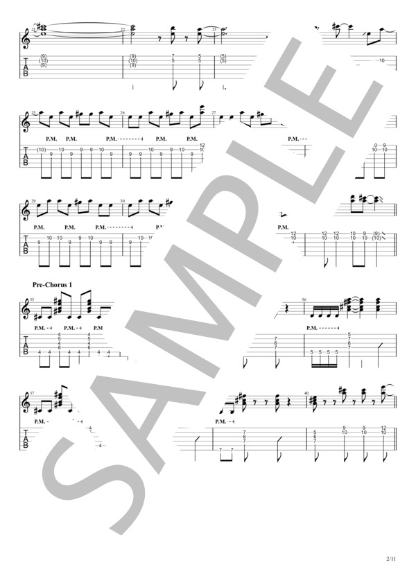 楽譜】 L'Arc~en~Ciel「DIVE TO BLUE」Full Ver. リードギター / L'Arc