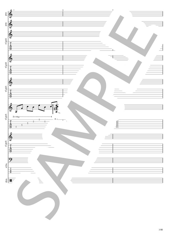 楽譜】LIFE / La'cryma Christi (バンドスコア / 中級) - Piascore