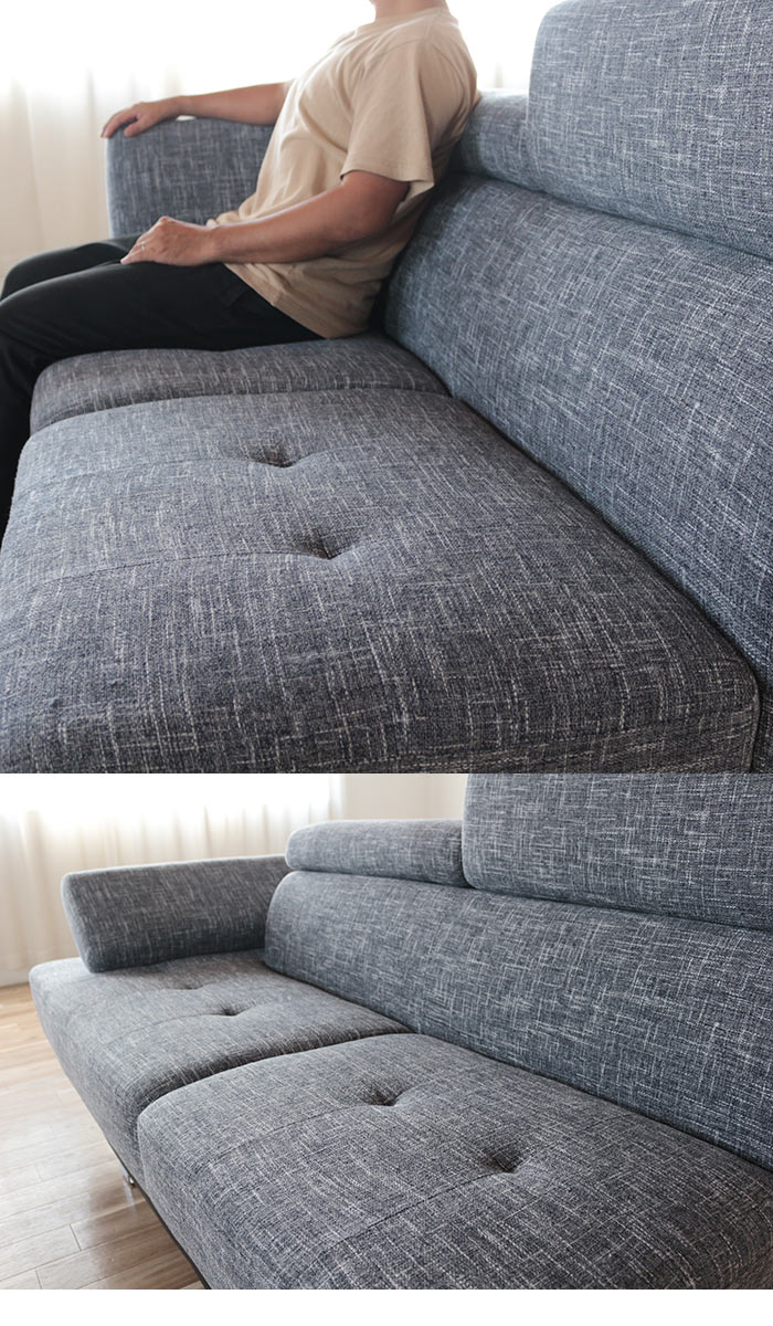 楽天市場】ソファー ソファ カウチソファ カウチ 3人掛け 大型 カウチ