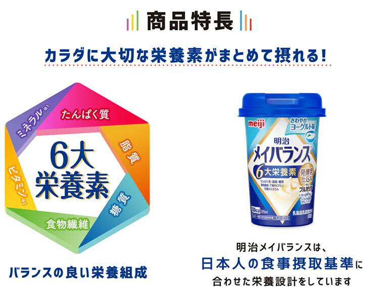 楽天市場】明治 メイバランスMini ぶどう味 125ml×24本 （メイ